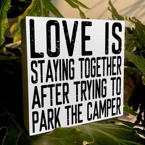 إكسسوارات العربة لمقطورات السفر، ديكور التخييم، ديكور التخييم، ديكور RV، علامة صندوق خشبي عتيق لمكتب الطاولة، رف المنزل، ديكور غرفة التخييم in Kuwait