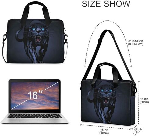Laptop Case Scary Vampire Skull Burning 3D 16 inch Laptop Sleeve Portable Computer Carrying Case for Men Women in Saudi Arabia