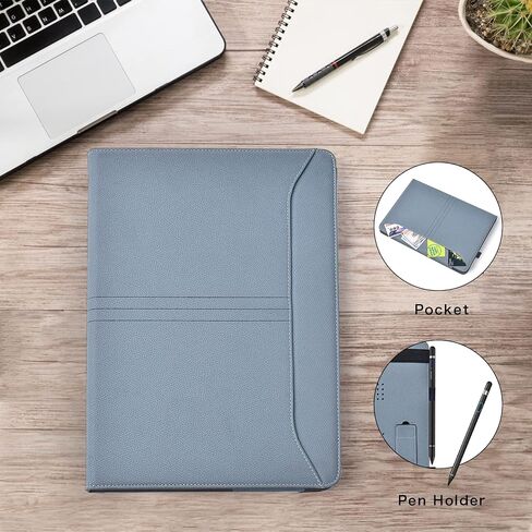 حافظة جلدية TYTX متوافقة مع جهاز MacBook Pro 14 بوصة 2023 2022 2021 الإصدار M3 A2918 A2992 M2 A2779 M1 A2442 Pro Max Chip غطاء الكمبيوتر المحمول مع فتحات تهوية ووظيفة الوقوف مع غطاء لوحة المفاتيح، أزرق فاتح in Kuwait