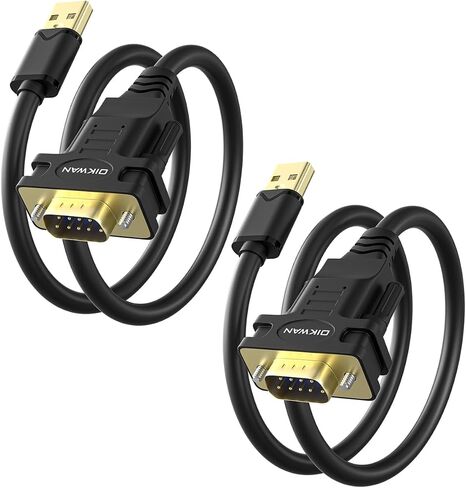 USB إلى RS232 كابل ذكر DB9 التسلسلي، 2-حزمة in Kuwait