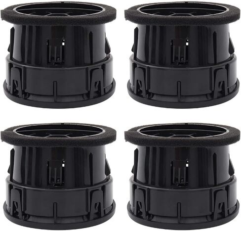 Yeeta 4 قطعة لوحة القيادة التيار المتناوب تنفيس سخان صالح لفورد F150 F-150 2009 2010 2011 2012 2013 2014 استبدال 9L3Z19893AA in Saudi Arabia