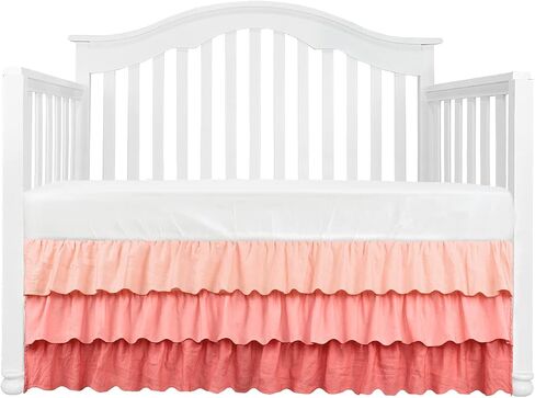 3PCS Crib Bedding Set Baby Minky Blanket Nursery Bed Skirt Set for Baby Girls & Boys (African Forests) in Saudi Arabia