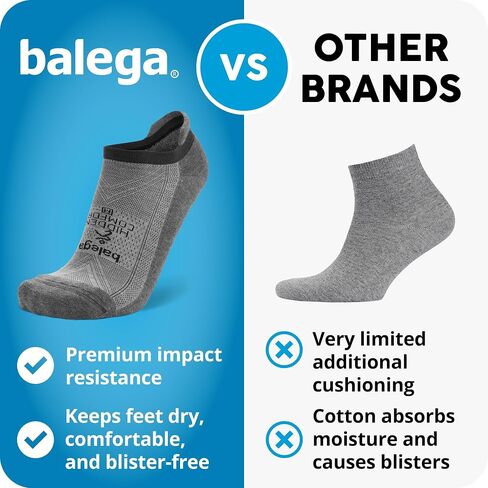 Balega Hidden Comfort Performance No Show Athletic Running Socks for Men and Women (3-Pack) in Kuwait