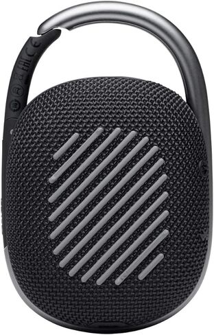 JBL Clip 4 Portable Bluetooth Speaker - IP67 Waterproof, Dustproof, 10 Hours Playtime, Integrated Carabiner, Ultra-Portable Design, Bold Style, Rich Pro Sound, Includes Pouch (Black) in Saudi Arabia