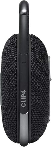 JBL Clip 4 Portable Bluetooth Speaker - IP67 Waterproof, Dustproof, 10 Hours Playtime, Integrated Carabiner, Ultra-Portable Design, Bold Style, Rich Pro Sound, Includes Pouch (Black) in Saudi Arabia