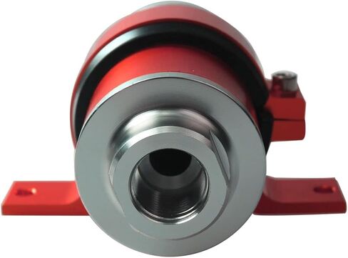 Fuel Filter Universal Red 30 Micron Billet Aluminum Inline Fuel/Petrol Filter Bracket AN6/AN8/AN10 Red Aluminum in Kuwait