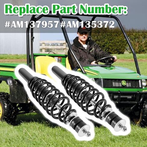 AM137957 ممتص صدمات زنبركي أمامي ملفوف 2 حزمة مع غسالات البطانات لجون ديري جاتور HPX، HPX 615E 815E/Gator XUV620I 4x4/Gator XUV850D 4x4 استبدال #AM137957#AM135372 in Kuwait