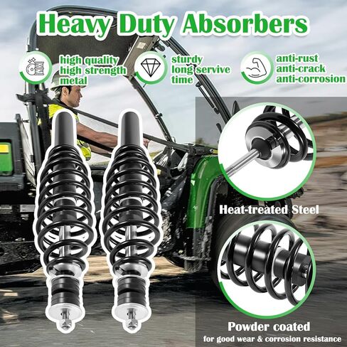 AM137957 ممتص صدمات زنبركي أمامي ملفوف 2 حزمة مع غسالات البطانات لجون ديري جاتور HPX، HPX 615E 815E/Gator XUV620I 4x4/Gator XUV850D 4x4 استبدال #AM137957#AM135372 in Kuwait