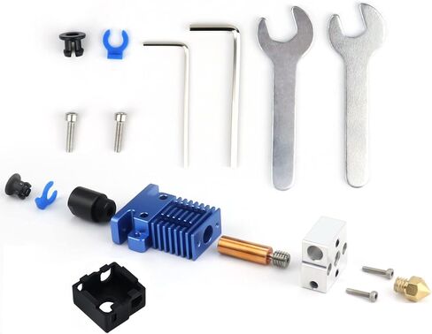 CR6 SE hotend Upgrade with BiMetal Copper Titanium Heatbreak for Creality CR-6 SE CR6 Max CR-5 PRO Ender 3 / pro, Ender 5 / pro, Ender 5 Plus, CR10 3D Printer (Blue) in Saudi Arabia