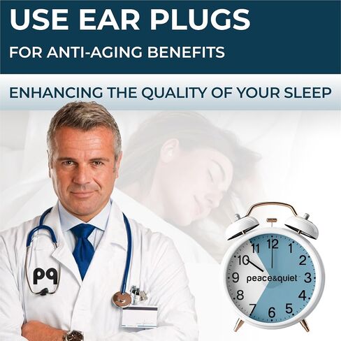 PQ Wax Ear Plugs for Sleeping, Swimming - 15 Soft Noise Cancelling Silicone Gel Wax Earplugs for Sleep and Swimmers, Ear Protection with Sound Blocking Level of 32 Db, (15-Pillows), Color: Blue in Saudi Arabia