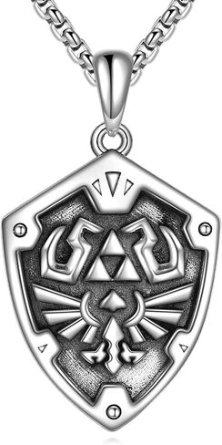 Zelda Necklace for Men Women 925 Sterling Silver Zelda Pendant Anime Jewelry Birthday Gifts for Women in Saudi Arabia