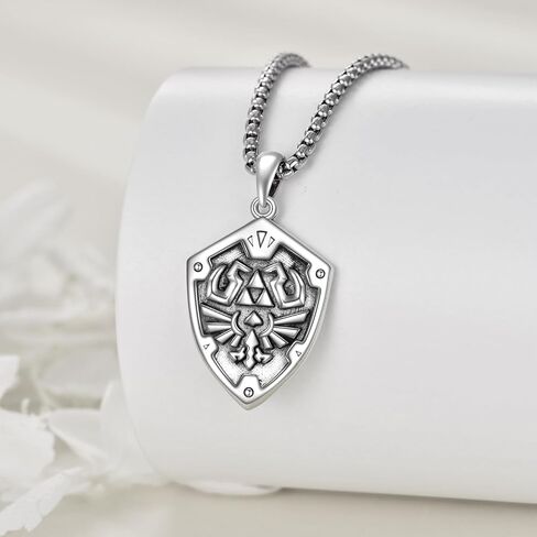 Zelda Necklace for Men Women 925 Sterling Silver Zelda Pendant Anime Jewelry Birthday Gifts for Women in Saudi Arabia