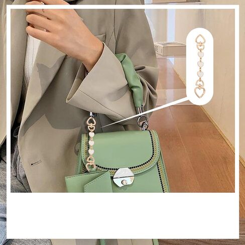 2pcs Bag Extender Chain Purse Strap Extenders for Handbags, Heart & Moon Purse Extender Chain Replacement Small Bag Charms Purse Extender Accessories for Handbags Purse Shoulder Bag Making Supplies in Saudi Arabia