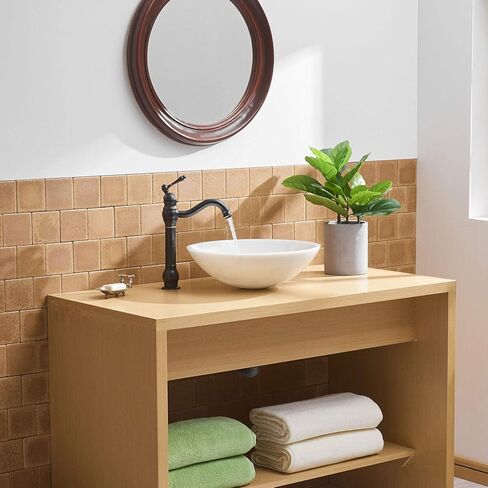 حنفية حوض حمام دوارة 360 درجة من BWE، صنبور حوض حمام برونزي مطلي بالزيت بمقبض واحد، صنبور خلاط مرحاض بفتحة واحدة مع مجموعة تصريف منبثقة بدون تدفق زائد وخط إمداد، جسم الحنفية in Kuwait