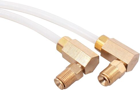XtremeAmazing 2Pcs Convertible Power Top Hydraulic Fluid Hose Lines and Fittings Plastic Hoses for Mustang Montego Chevelle Impala Camaro GTO LeMans Skylark Challenger DeVille 300 in Saudi Arabia