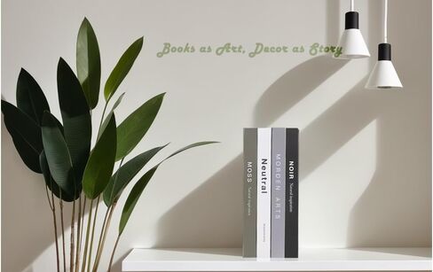Decorative Books for Home Decor, Fake Books for Living Room Decor Aesthetic, Office Decor, Faux Books Decoration for Coffee Table Books Set, Bookshelf, Bedroom. No Pages Inside (Set Of 4 Pcs) in Saudi Arabia
