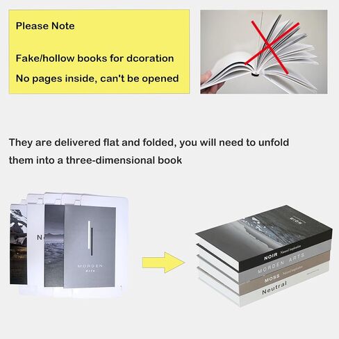 Decorative Books for Home Decor, Fake Books for Living Room Decor Aesthetic, Office Decor, Faux Books Decoration for Coffee Table Books Set, Bookshelf, Bedroom. No Pages Inside (Set Of 4 Pcs) in Saudi Arabia