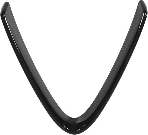 Replacement for Alfa Romeo Giulia Stelvio 2017-2020 Front Bumper Grill Cover, Glossy Black Front Grille Trim Front Grille Decorative Cover V Shape Frame Decoration Emblem Sticker in Saudi Arabia