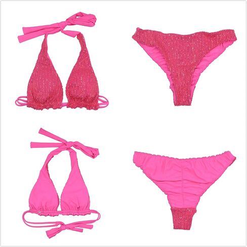 Women Sexy Sequin Bikini Set Glitter Bathing Suit Sexy Push Up Swimsuit Beachwear in Saudi Arabia
