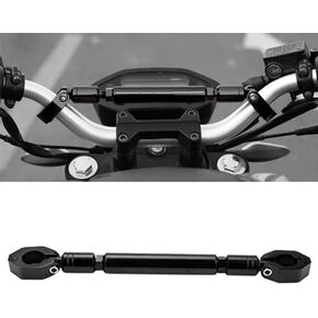 Acouto Motorcycle Handlebar Crossbar 7/8" 22mm Motorcycle Balance Bar Aluminum Alloy Motorbike Reinforce Lever Accessories Black Motorcycle Handlebar Brace