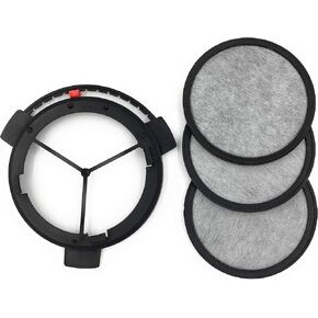 Water Filter Discs and Holder Frame Compatible with Mr. Coffee Brewers - Replacement Disposable Activated Carbon Disk Filter and Holder Frame for Mr. Coffee Coffee Makers(1 holder +3 disks)