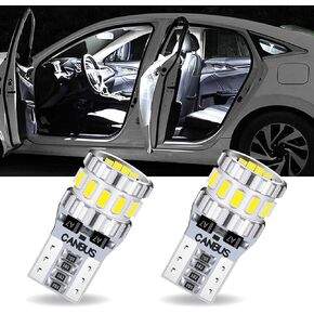 2 PCS 194 LED Bulb, Canbus Error Free 168 2825 T10 W5W LED Light Bulbs, LED License Plate Light Bulbs, Universal Bulb Replacement for Car Interior Dome Map Door Trunk Backup Tail Lights (Short)