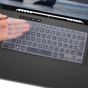 Keyboard Cover for 2023 2022 ASUS ROG Zephyrus G14 GA402, Zephyrus M16 GU604 GU603, ROG Zephyrus G15 GA503 & Zephyrus G16 GU603,ROG Flow X13，TUF Dash 15 TUF516PE & TUF Dash F15 Series Laptop - Black…