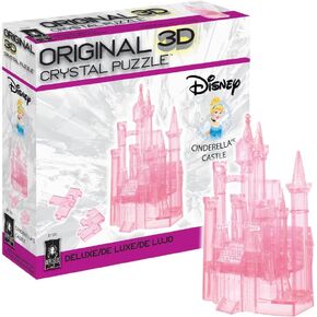 BePuzzled | Disney Cinderella's Castle Deluxe Original 3D Crystal Puzzle, Ages 12 and Up