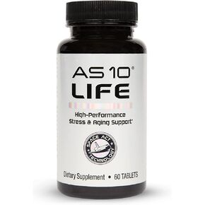 AS 10® Life Multivitamin – 60 ct, Stress, Immune Support & Anti Aging Supplement with Antioxidants, Vitamin C, Resveratrol, Alpha Lipoic Acid, Lutein & Zeaxanthin and Chelate Minerals