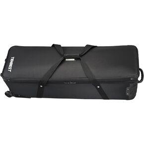 47"/120cm Rolling Camera Case for Photo Studio Gear, Photo Studio Equipment Trolley Case, Camera Bag with Wheels for Studio Lights and Light Stands, Trade Show Case