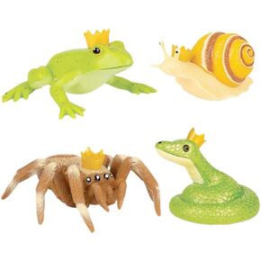 Archie McPhee Crowned Critters - Bulk Box, 2-inch Length, Soft Vinyl, Multicolor