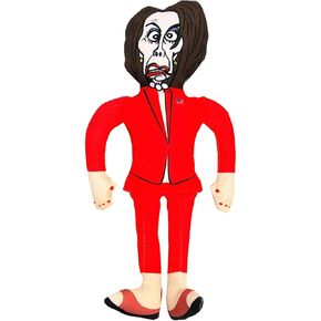 Republican Dogs Nancy Pelosi Novelty Dog Chew Toy Political Parody Doll Includes Squeaker Made with Durable Polyester Triple Stitching