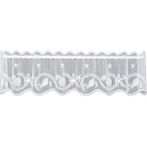 Heritage Lace White 60"X14" Tidepool Valance