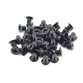 Hxchen 50Pcs M3 x 4mm Screws Replacement Black for Laptop Hard Drive