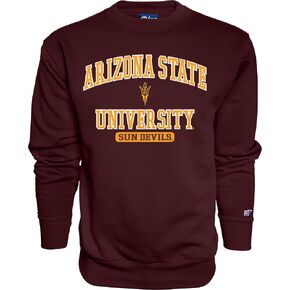 Blue 84 Men's Twill Applique Team Color Crewneck Sweatshirt in Saudi Arabia