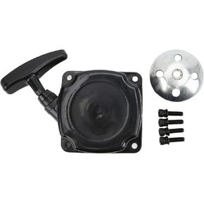 Starter Assembly,Pull Start Starter Replacement for Mini Pocket ATV Scooter 47cc 49cc 50cc 2 Pin Dirt Bike Autocycle Accessories