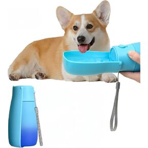 180° Foldable Dog Water Bottle - Portable Dog Water Dispenser | Leak Proof | Food Grade Plastic | Dog Travel Water Bottle | Pets Water Bottle for Outdoor Walking Hiking Travel