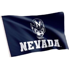 Desert Cactus University of Nevada Reno Flag UNR Wolf Pack Flag Banners 100% Polyester Indoor Outdoor 3x5 feet Flags (Style 2)