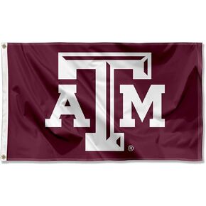 Texas A&M Aggies Beveled Logo Flag