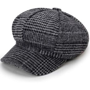 Magik Artist Vintage Newsboy Cabbie Peaked Beret Cap Warm Baker Boy Visor Hat Flat Cap