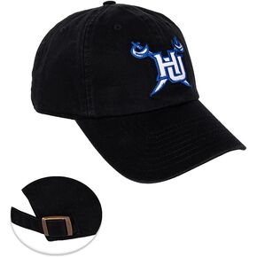 Desert Cactus Hampton University Baseball Hat Virginia Pirates Brimmed Embroirderd Cap Adjustable Cloth Strap Adult (Style D) Black