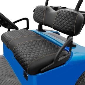 Roykaw Golf Cart Seat Covers Kit Fit for EZGO RXV OEM Ordinary Seat Cushion, Marine Grade Vinyl Material/More Sturdy and Comfortable, Breathable & Easy to Clean, Well Made Quality
