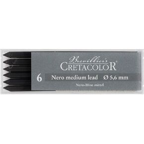 Cretacolor Nero Black Lead Medium 6/Pack in Kuwait