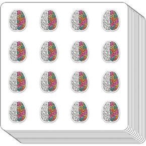 Brain Planner Stickers, 0.5in Scrapbooking Kids DIY Calendar Crafting 208-Pack