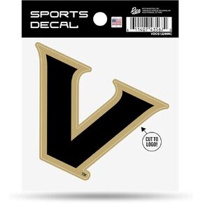 Vanderbilty Commodores Decal 4" x 4" Sports Decal - Vanderbilt V