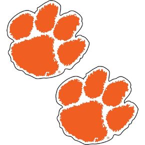ملصق Craftique Clemson Tigers (برتقالي (مخلب) (عبوتان) (2 بوصة)، 2 بوصة)