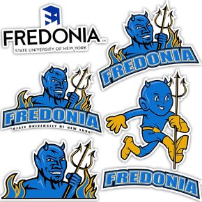 Desert Cactus Fredonia State University Stickers SUNY Blue Devils Vinyl Decals Laptop Water Bottle Car Scrapbook (Type 2)