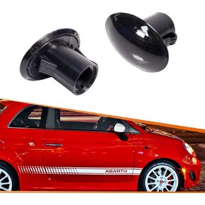 ADIIL Front Side Marker Turn Signal Light Housings For 2007-2019 Fiat 500 500e 500c Abarth Replace OEM Sidemarker Lamps