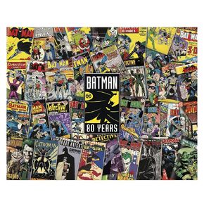 Paladone Batman 1000 Piece Jigsaw Puzzle - Pop Culture Retro Puzzle, Comic Books Through Time Collage, Yellow