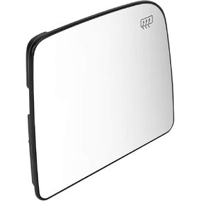 DNA Motoring OEM-MG-0439 963658S600 OE Style Right Side Heated Upper Tow Mirror Glass Compatible with 2004-2015 Titan